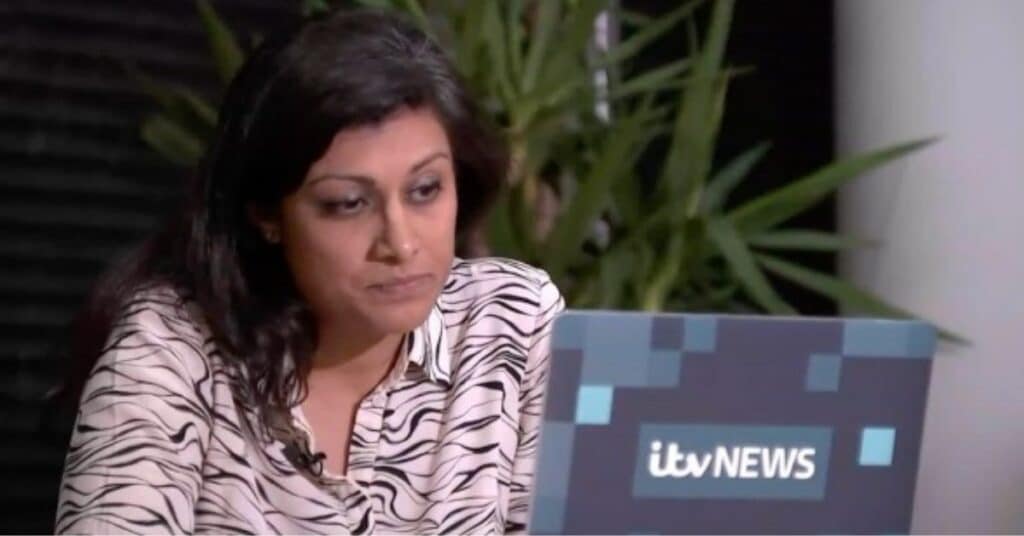 Anushka Asthana interviews John Caudwell on ITV News at Ten