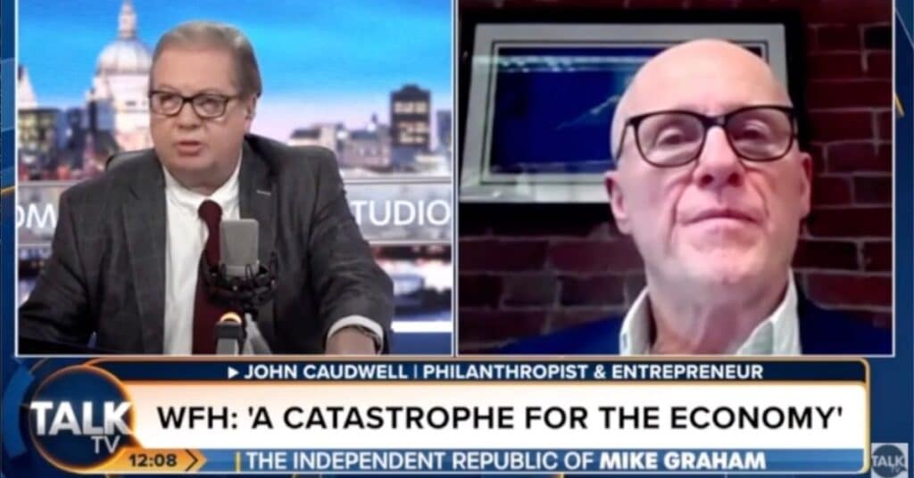 Mike Graham interviews John Caudwell on Talk TV