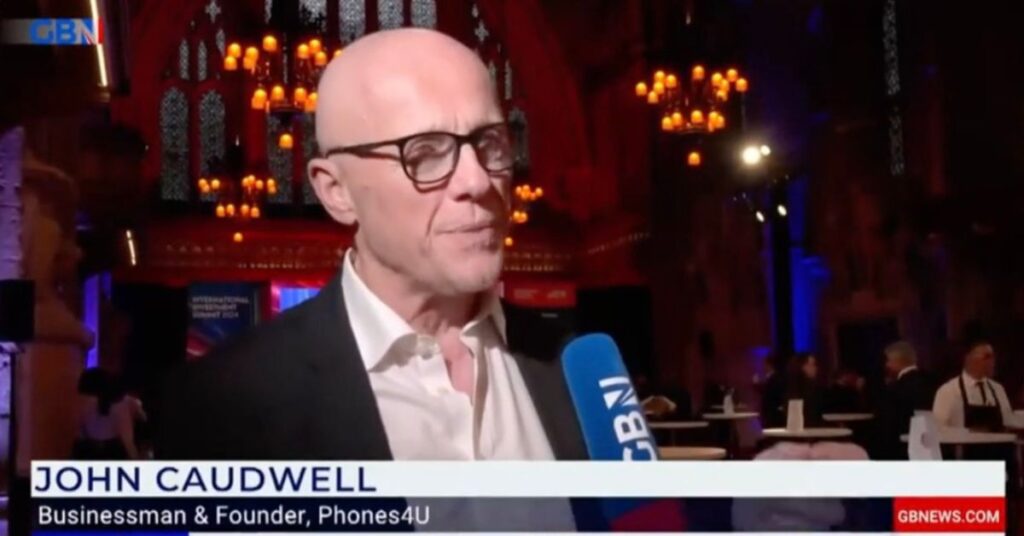 GB News interviews John Caudwell at the International Investment Summit